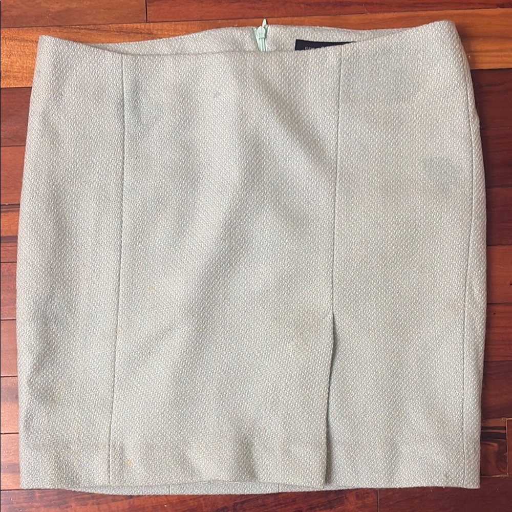 French Connection Blue and White Mini Pencil Skirt for Work